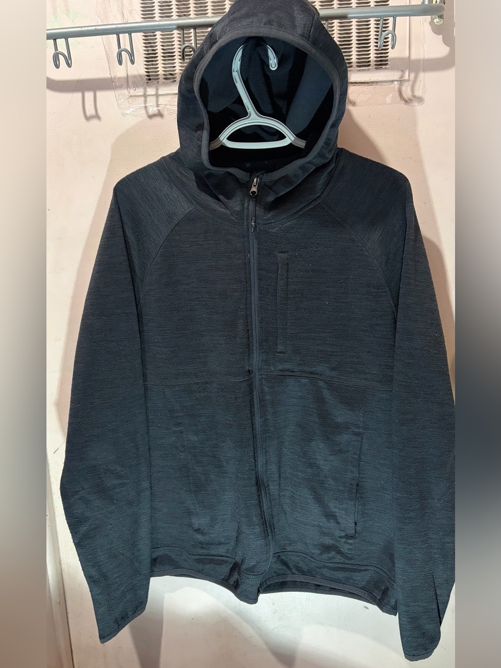 Men's Hooded Zip-Up Sweater Jacket - Navy